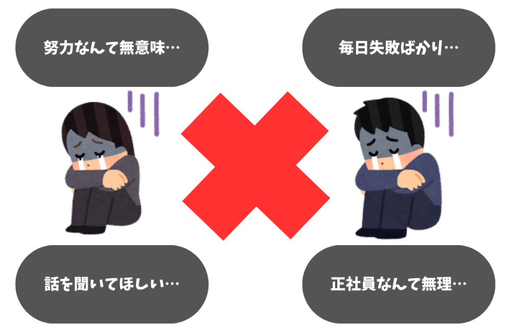 ネガティブ思考な人